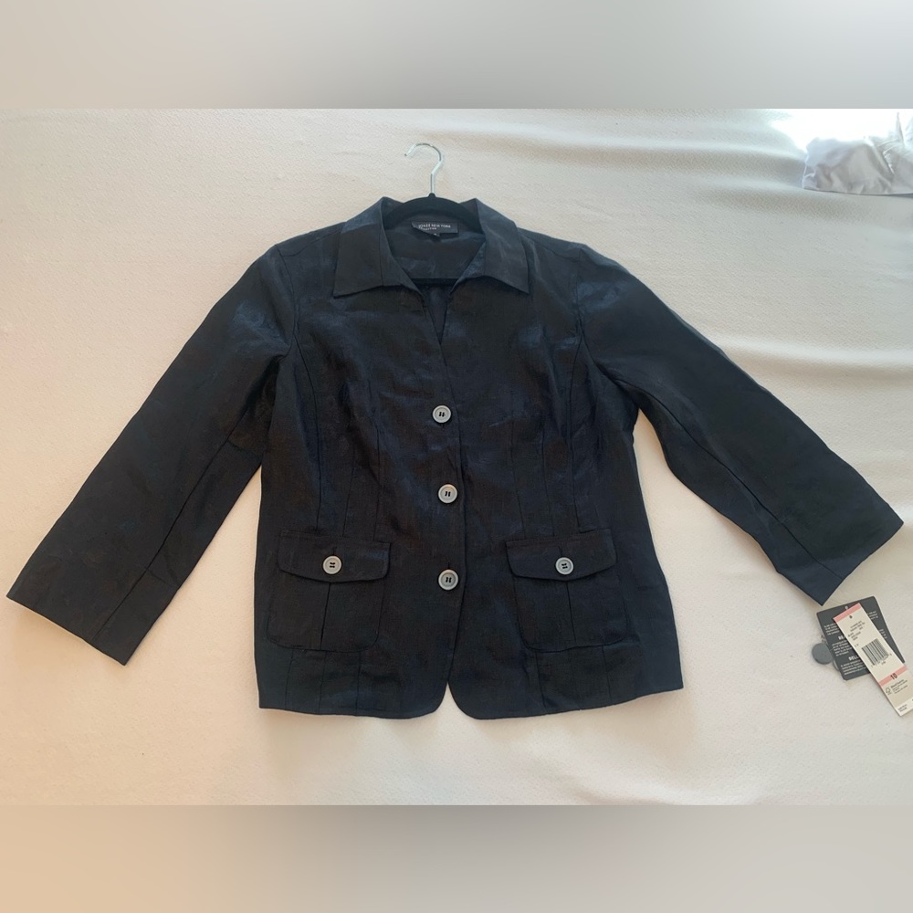 Jones New York Lightweight Linen Blazer NWT